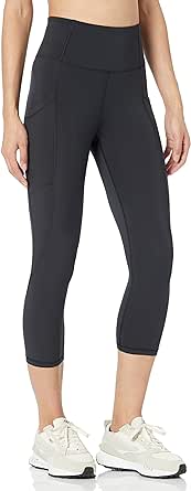 Amazon Essentials Women's Active Sculpt High Rise Capri Legging with Pockets (Available in Plus Size)