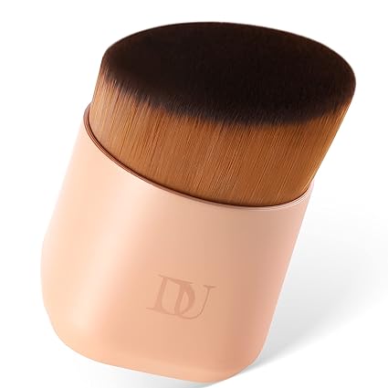 DUcare Kabuki Foundation Brush Flat Top Makeup Brush Synthetic Professional Liquid Blending Mineral Powder Makeup Tools, Golden