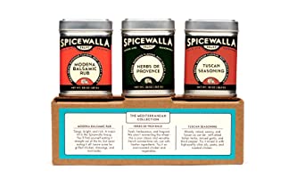 Spicewalla Mediterranean Spices Collection 3 Pack | Tuscan Seasoning, Herbs De Provence, Modena Balsamic Rub | Mediterranean Spice Blend