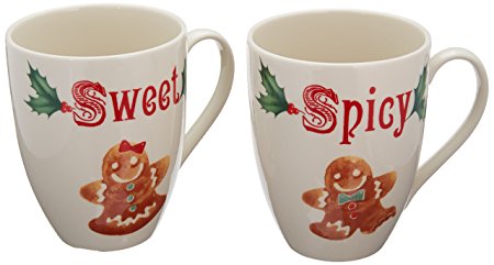 Lenox Home for The Holidays Sweet and Spicy Mug Set, Ivory