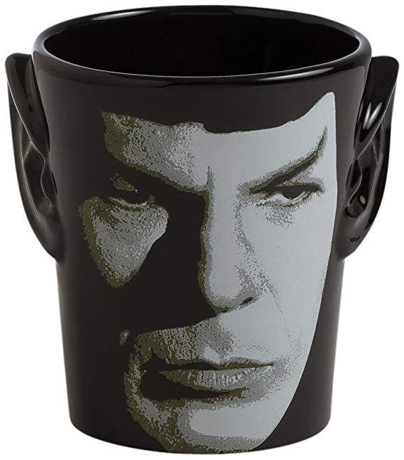 Vandor 55394 Star Trek Spock 3D Ears Shaped Ceramic Soup Coffee Mug Cup, 20 Ounce