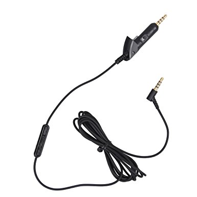 Replacement Cable,Gplink Audio Cable for Bose QC2 QC15 Headphones,Audio Cable with iPhone or Android Phones [Black-5.5 ft]