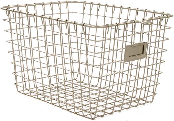 Spectrum Diversified Wire Storage Basket, Small, Satin Nickel