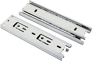 URBEST Ball Bearing Drawer Slides Full Extension 6 Inch Telescopic Slider for Cabinet, 1Pair (6-Inch)