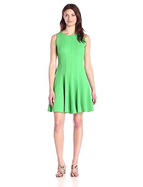 Julian Taylor Women's Sleeveless Solid Fit and Flare Dress