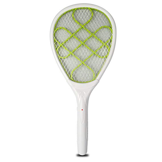 T YONG TONG Yongtong Portable Electric Racket, Mosquito Swatter, Bug Insect Fly Bug Killer Mosquito Zapper DC Power 2XAA Battery (Green)