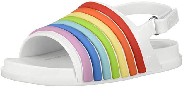 Melissa Mini Girl's Mini Beach Slide Sandal Rainbow