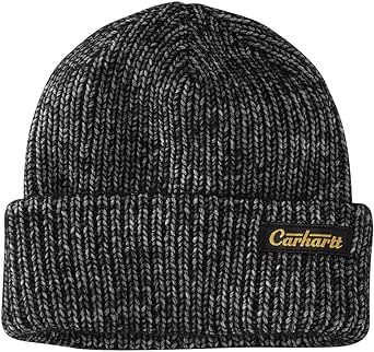 Carhartt Men's Rib Knit Carhartt Patch Beanie