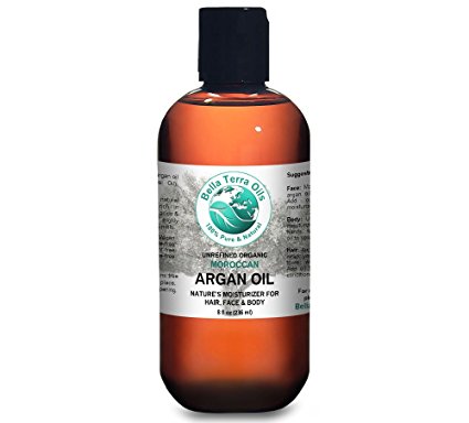 Argan oil 8 oz 100% Pure Moroccan Cold-pressed Organic Unrefined - Bella Terra Oils