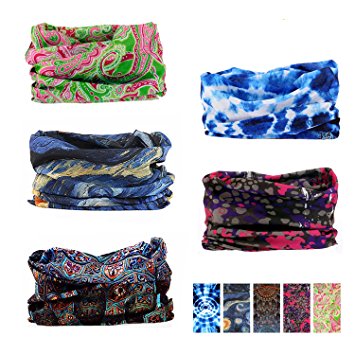 Oureamod Wide Headbands for Men and Women Athletic Moisture Wicking Headwear for Sports,Workout,Yoga Multi Function