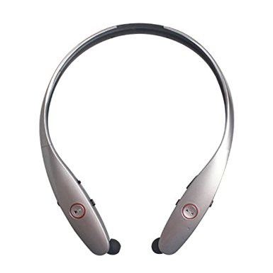 Fullywireless 900 Bluetooth headset compatible with iPhone Android and other leading smartphones (silver)