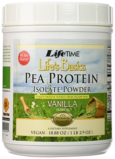 Pea Protein Isolate Vanilla LifeTime 18.88 oz Powder