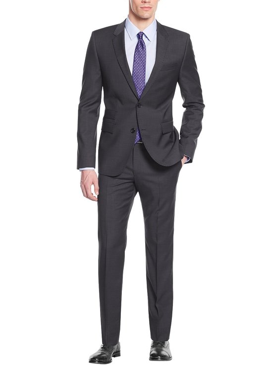 Men's Two Button Working Button Holes Modern Fit Suit