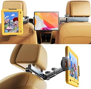 LISEN Support de tablette de voiture - Support de tablette extensible pour voiture, appuie-tête universel pour iPad, Switch, smartphone, Samsung Tab et appareils de 4,7 à 13 pouces