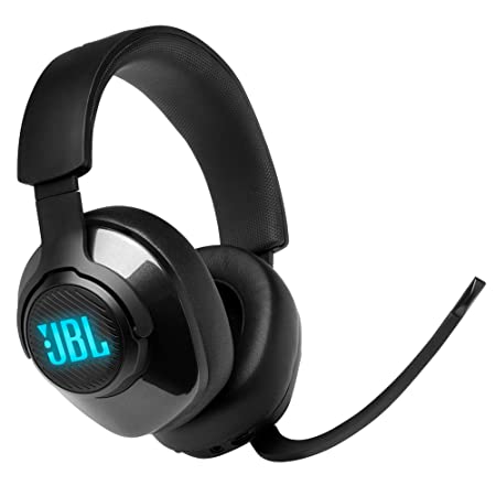 JBL Quantum 400 Over-Ear Gaming Headset with QuantumSurround, Discord Certified Game Chat Dial & Voice Focus Boom Mic (Black)