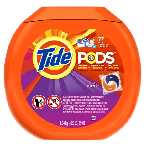 PODS Spring Meadow HE Turbo Laundry Detergent Pacs 77-load Tub