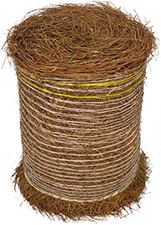 Longleaf Pine Straw Roll for Landscaping - Non-Colored - Covers Up to 125 Square Feet