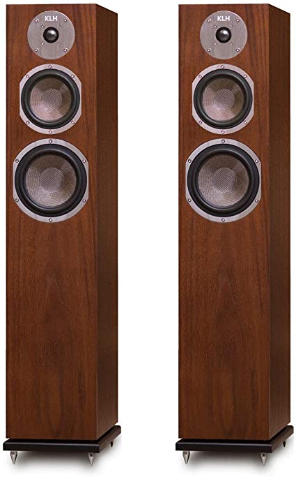 KLH Quincy Floorstanding Speakers - Pair (Walnut)