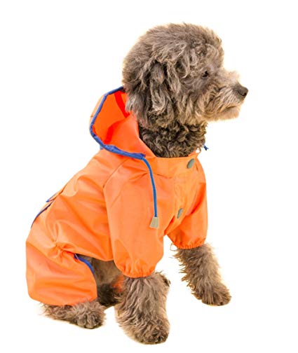 Topsung Dog Raincoat Waterproof Puppy Jacket Pet Rainwear Clothes for Small Dogs/Cats
