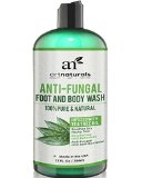 ArtNaturals Antifungal Soap with Tea Tree Oil - 100 Natural Best Foot and Body Wash 270ml Helps with Nail Fungus Athletes Foot Ringworm Jock Itch and Body Odour - Kills Bacteria and Relieves Itching