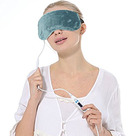 Aroma Season USB Heating Lavender Hot Steam Eye Mask, Hot Therapy for Eyes (Gray)