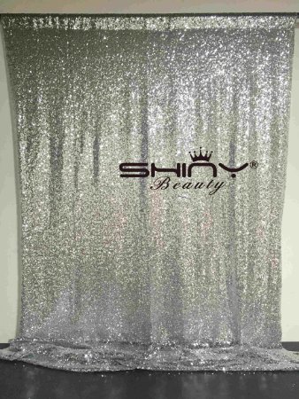 8FTX8FT Silver Sequin Backdrops, Silver Sequin Fabric, Wedding Backdrops, Christmas Decoration, Sequin Curtains, Drape, Sequin Panels, Blush Home Decor