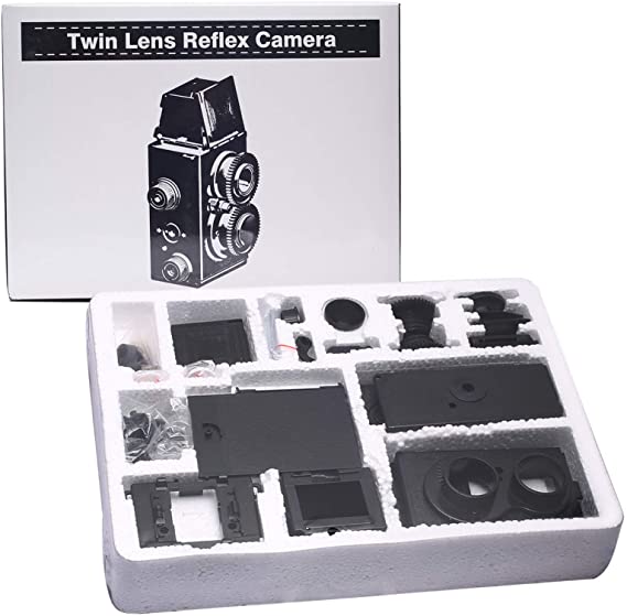 DEVMO DIY Lightnes Classic Retro Holga Lomo Recesky TLR Camera 35mm Film Twin Lens Reflex Kit