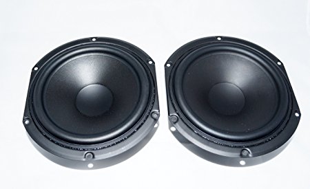 6.5" Tymphany/Peerless 830657 Paper Cone SDS 60W Woofer- Pair (2)