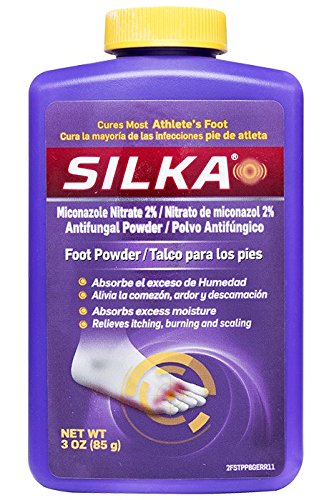 SILKA Anti-Fungal Foot Powder, 3 ounce