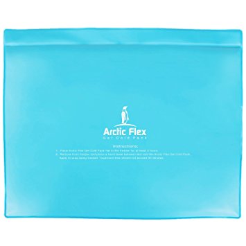 Gel Ice Pack by Arctic Flex - Cold Pack Therapy Wrap - Reusable Medical Freezer Pad for Swelling, Injuries, Headache, Compress - Flexible, Soft & Instant (11" x 14")