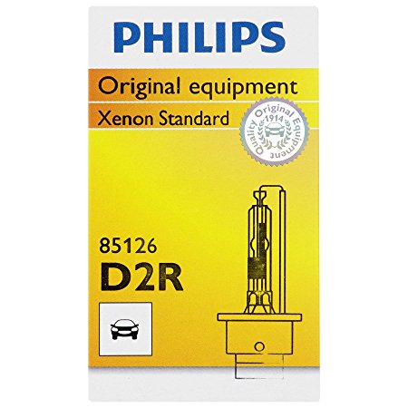 Philips D2R Standard Xenon HID Headlight Bulb, 1 Pack