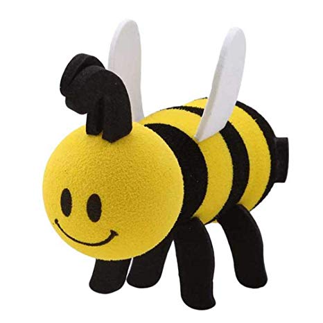 LJSLYJ Car Antenna Toppers Lovely Smiley Honey Bumble Bee Aerial Balls Antenna Topper Auto Exterior Vehicle Roof Decor