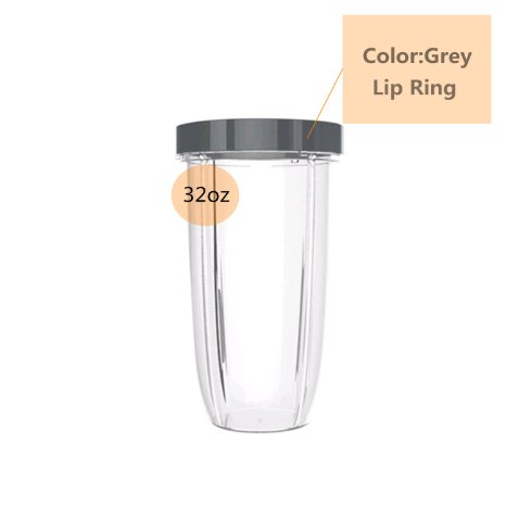 NutriBullet Accessories Replacement Tall Cup 32oz with Lip Ring for NUTRIBULLET