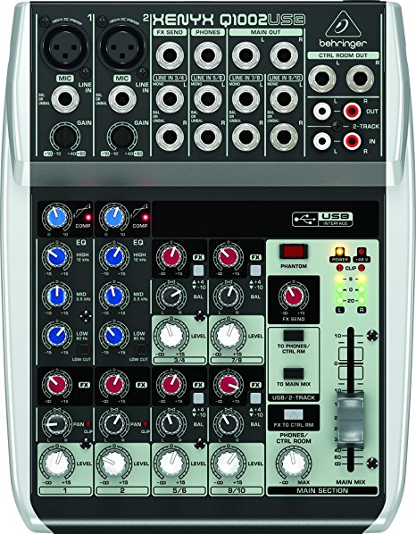 Behringer Xenyx Q1002USB USB Audio Mixer