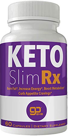 Keto Slim RX Weight Loss Pills for Women and Men, Advanced Natural Ketogenic BHB Burn Fat Supplement, 800 mg Formula with New True Slim GO BHB Salts Formula, Advanced Appetite Suppressant Capsules