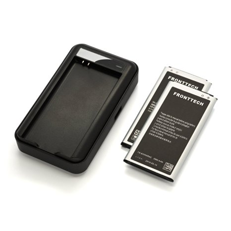 FrontTech 2800mAh OEM Battery Charger For Samsung Galaxy S5 I9600 G900A G900F G870 (2batteries 1charger)