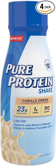 Pure Protein 23g Shake - Vanilla Cream, 11 ounce, 4 count