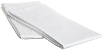 Set of 2 100% Cotton Pillowcase, Queen Size 20x30 Inches, White Pillow Protector, Best Pillow Cover, 300 Thread Count