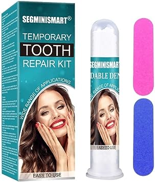 Temporary Tooth Repair Beads, Temporary Tooth Filling Replacement Dental Repair Tools for Fake Teeth, Dental Repair Kit, Moldable False Teeth, Dental Kit for Fillings, Cavity and Chipped Teeth