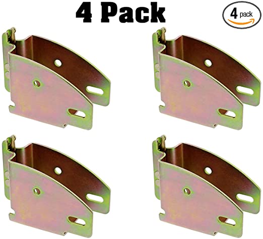 ABN E Track Wood Beam Socket Fittings - 4 Pack Wood Beam Brackets E Track Accessories Cargo Storage Lumber Bracket