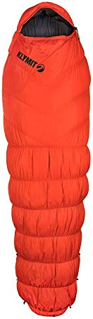 Klymit KSB 0 4 Season Water Resistant Down Mummy Style Sleeping Bag - Includes Stuff Sack and 2 year warranty