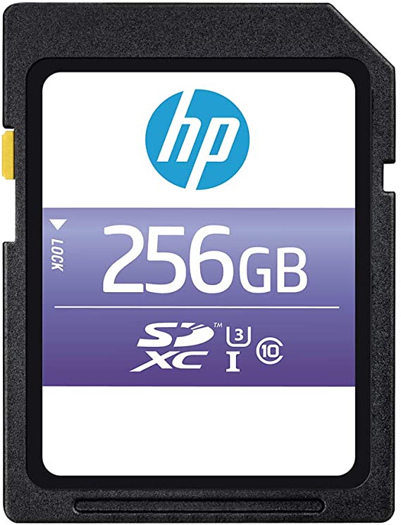 HP 256GB sx330 Class 10 U3 SDXC Flash Memory Card (P-SD256U395HPSX-GE)