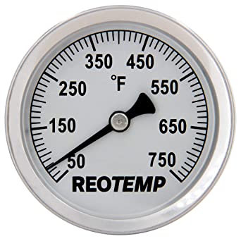 REOTEMP S1-F73 Magnetic Analog Surface Thermometer, 50 to 750 Fahrenheit