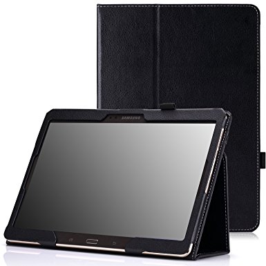 MoKo Samsung Galaxy Tab S 10.5 Case - Slim Folding Cover Case for Samsung Galaxy Tab S 10.5 Inch Android Tablet, BLACK (With Smart Cover Auto Wake / Sleep)