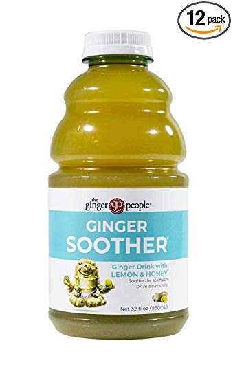 The Ginger People Beverage, Ginger Soother, 32-Ounce Bottles (Pack of 12)