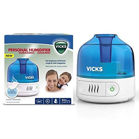 Vicks VUL505 Cool Mist Personal Humidifier, White