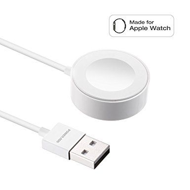 [ Apple MFi Certified ] Apple Watch Charger, Poweradd Apple Watch Magnetic Charging Cable 6.6 feet/2meter for iWatch 38mm & 42mm, Apple Watch Series 1 / 2