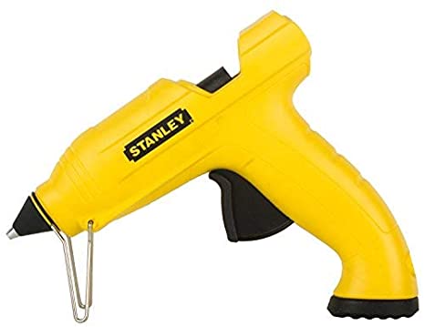 Stanley Combo STHT6-70416 25-Watts Plastic Cordless Glue Gun and Meter Cord (Yellow, 1-Pieces) & Stanley 1-GS20DT 11.3mm Stanley Dual Temperate Glue Sticks (Pack of 24)