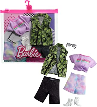 Barbie Fashion Pack with 1 Outfit & 1 Accessory Doll & 1 Each for Ken Doll, Gift for 3 to 8 Year Olds