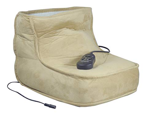 Motionperformance Essentials Soft Relaxing Dual Speed Electric Foot Massage & Heated Foot Warmer Boot